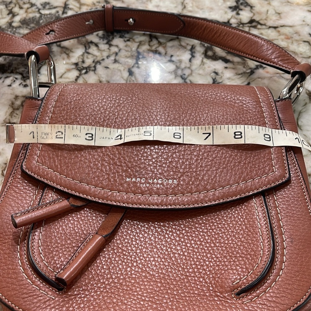 Marc Jacobs Brown Leather Crossbody Saddle Bag - Picture 9 of 11